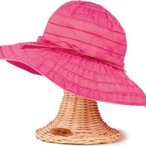 Elegant Hot Pink “San Diego Hat Company” Gross Grain Ribbon 🎀 Hat with draws